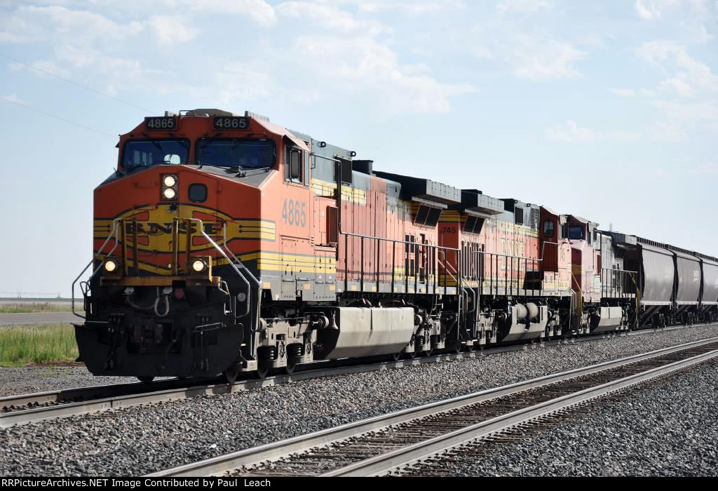 Westbound grain train